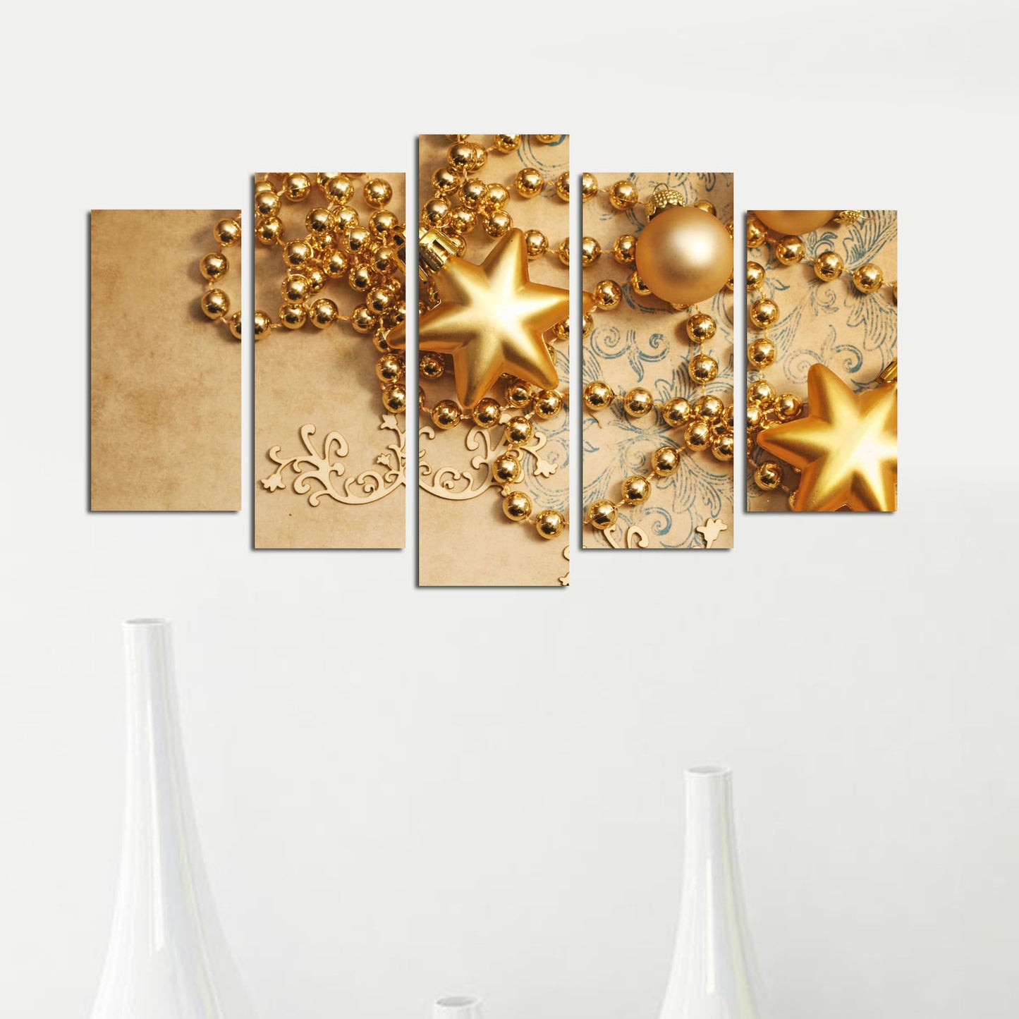 Ukrasna slika MDF -a (5 komada), 5PMDFNOEL-7