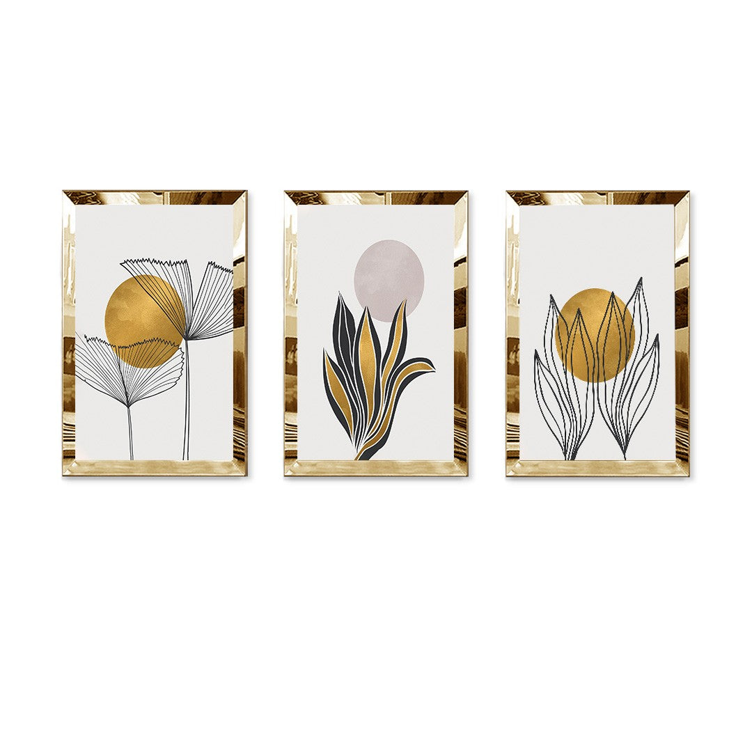 Ukrasna slika od MDF-pleksiglasa (3 komada) LUCILLE