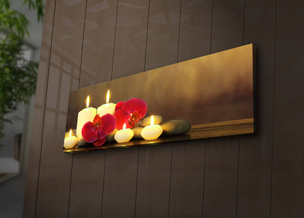 Ukrasna LED osvijetljena platno slika, 3090İACT-34