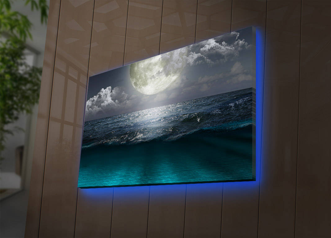 Ukrasna LED osvijetljena platno slika, 4570DACT-31