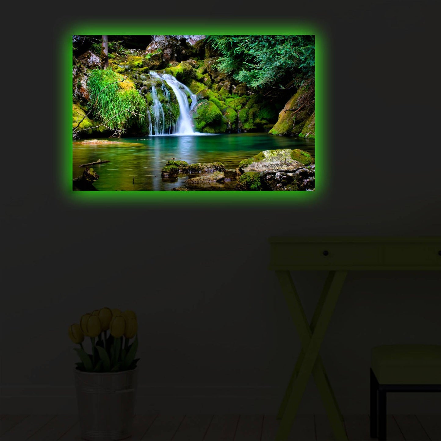 Ukrasna LED osvijetljena platno slika, 4570DACT-34