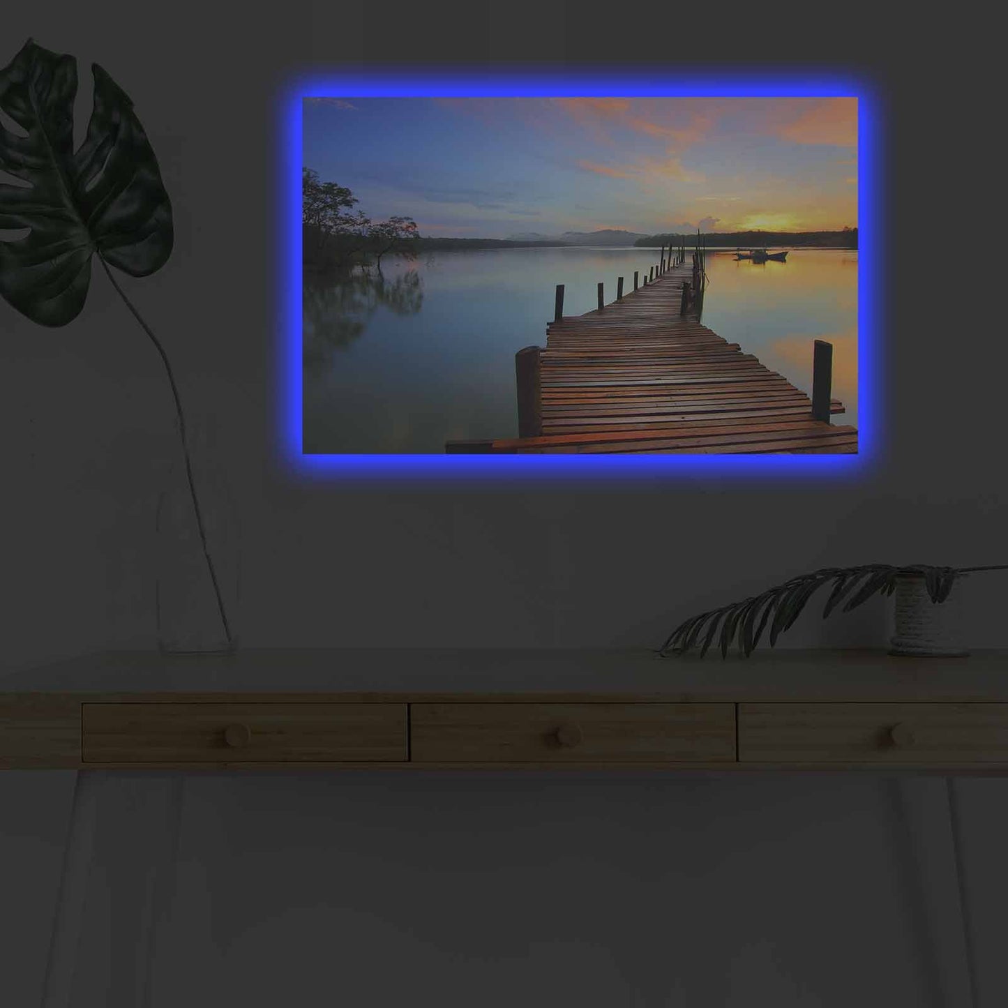 Slika dekorativna platno sa LED rasvjetom, 4570DHDACT-012