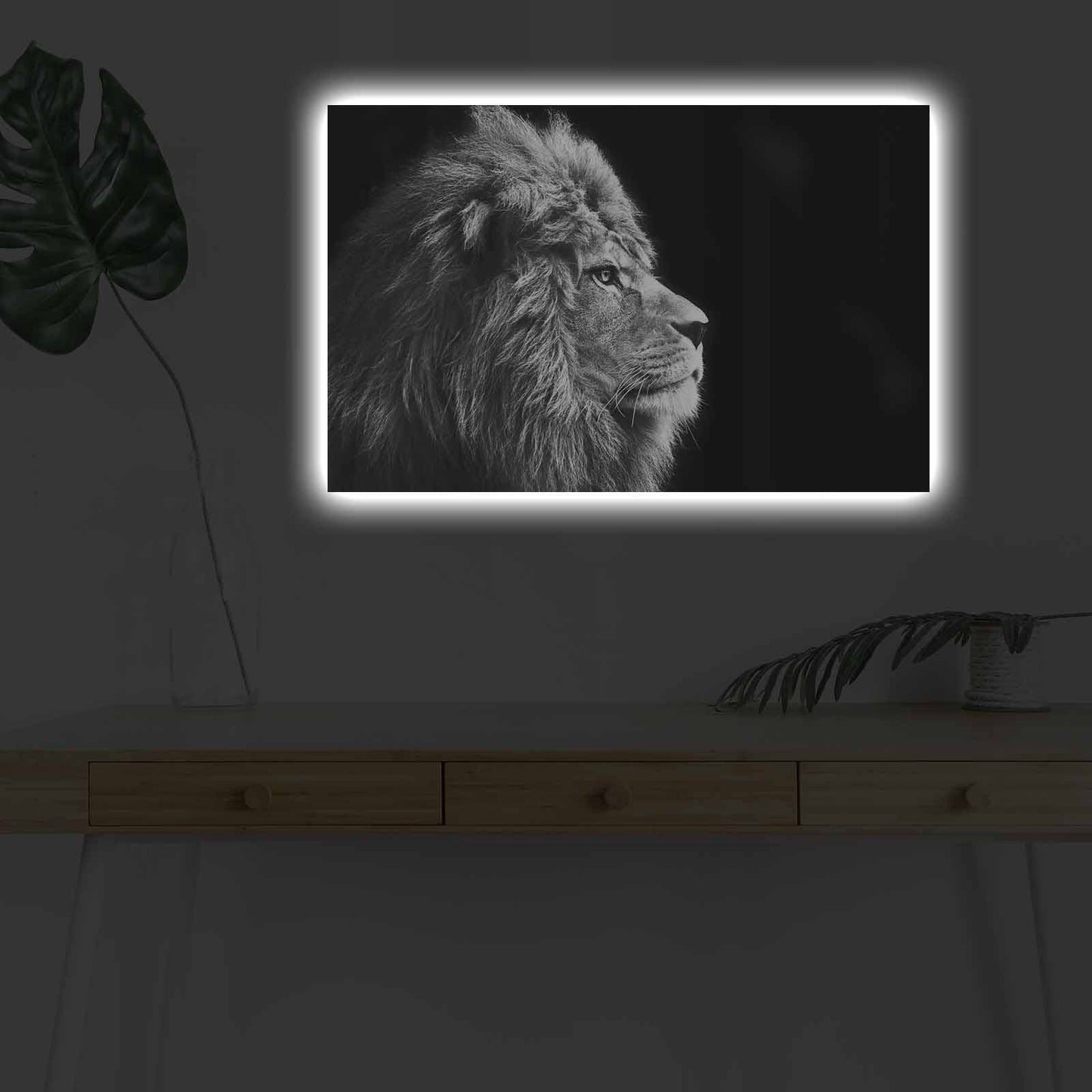Slika dekorativna na platnu s LED rasvjetom, 4570DHDACT-058