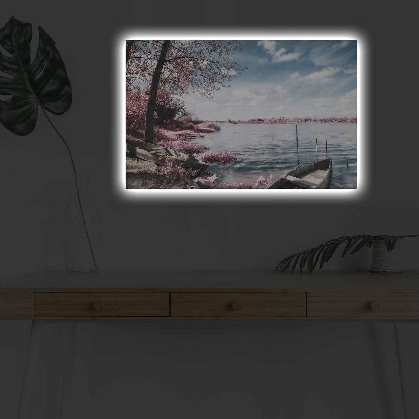 Slika dekorativna platno sa LED rasvjetom, 4570DHDACT-166