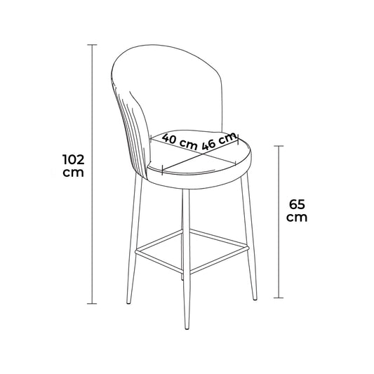 Set barskih stolica (4 komada)