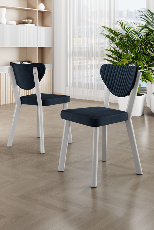 Set stolica (4 komada) 991, Antracit, Bijela