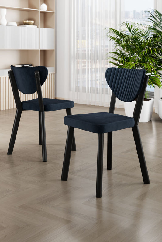 Set stolica (4 komada) 042, Antracit, Crna