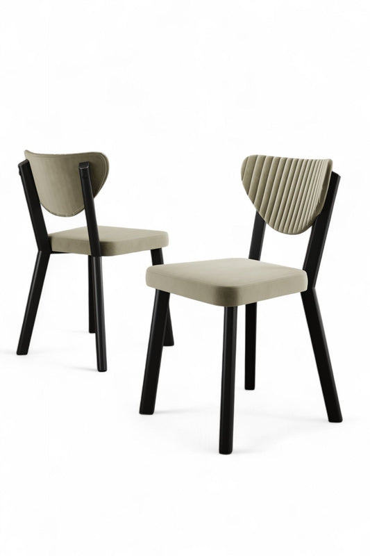 Set stolica (4 komada) 059, krem, crna