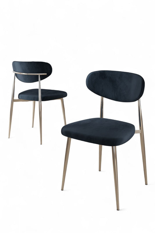Set stolica (6 komada) 049, Antracit, Krom