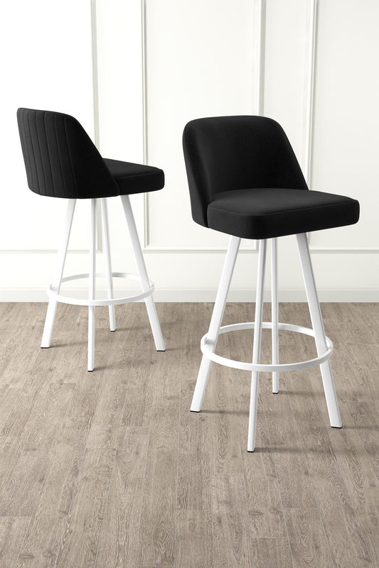 Set barskih stolica (4 komada) 162, crna, bijela