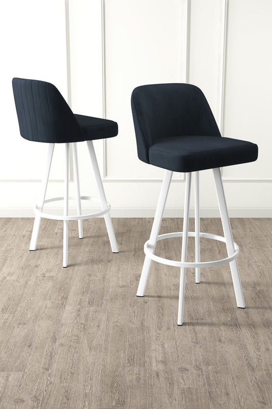 Set barskih stolica (6 komada) 193, Antracit, Bijela