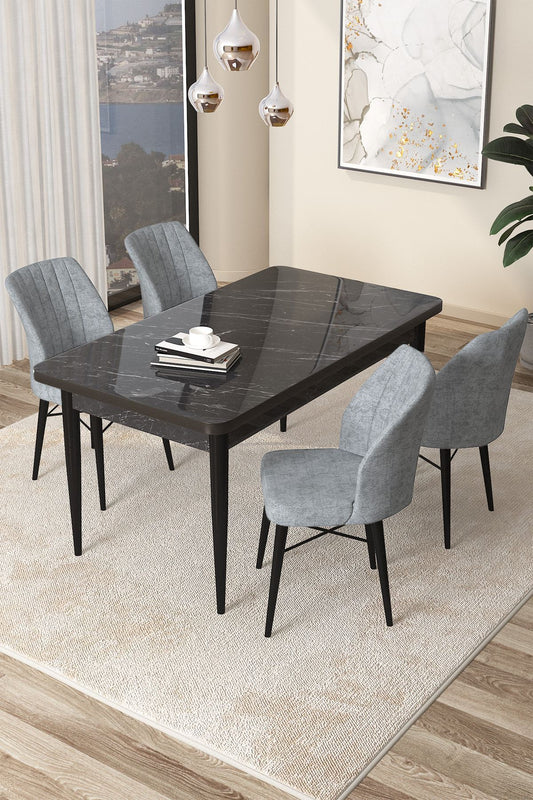Set blagovaonskog stola i stolica (5 komada)