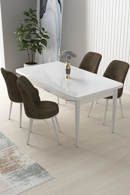 Set blagovaonskog stola i stolica (5 komada)