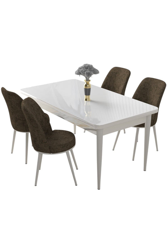 Set blagovaonskog stola i stolica (5 komada)