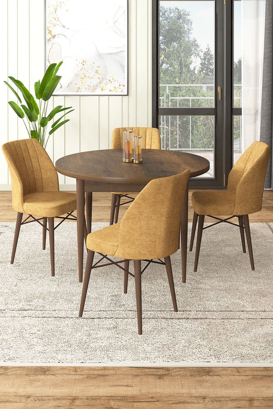 Set blagovaonskog stola i stolica (5 komada)