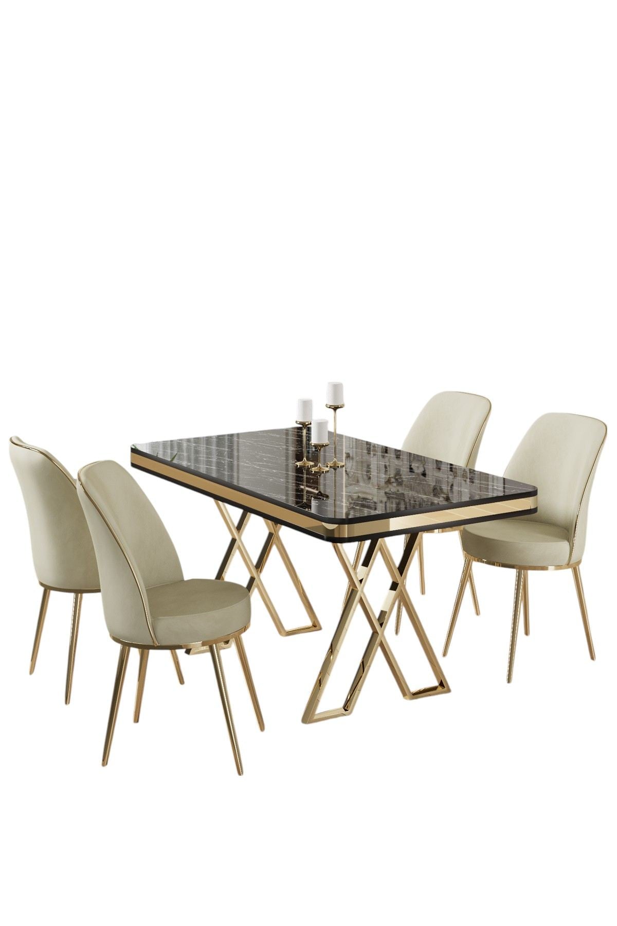 Set blagovaonskog stola i stolica (5 komada)