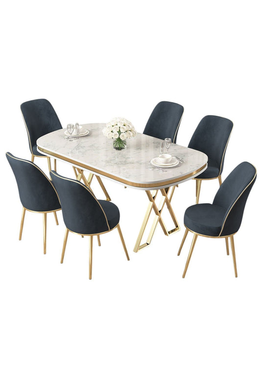 Set blagovaonskog stola i stolica (7 dijelova)