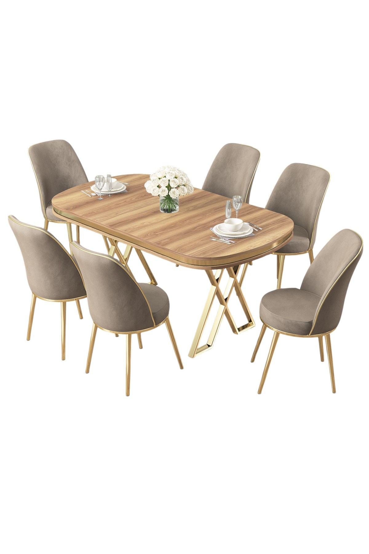 Set blagovaonskog stola i stolica (7 dijelova)