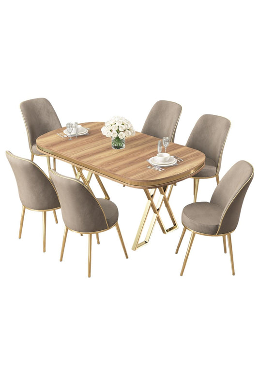 Set blagovaonskog stola i stolica (7 dijelova)