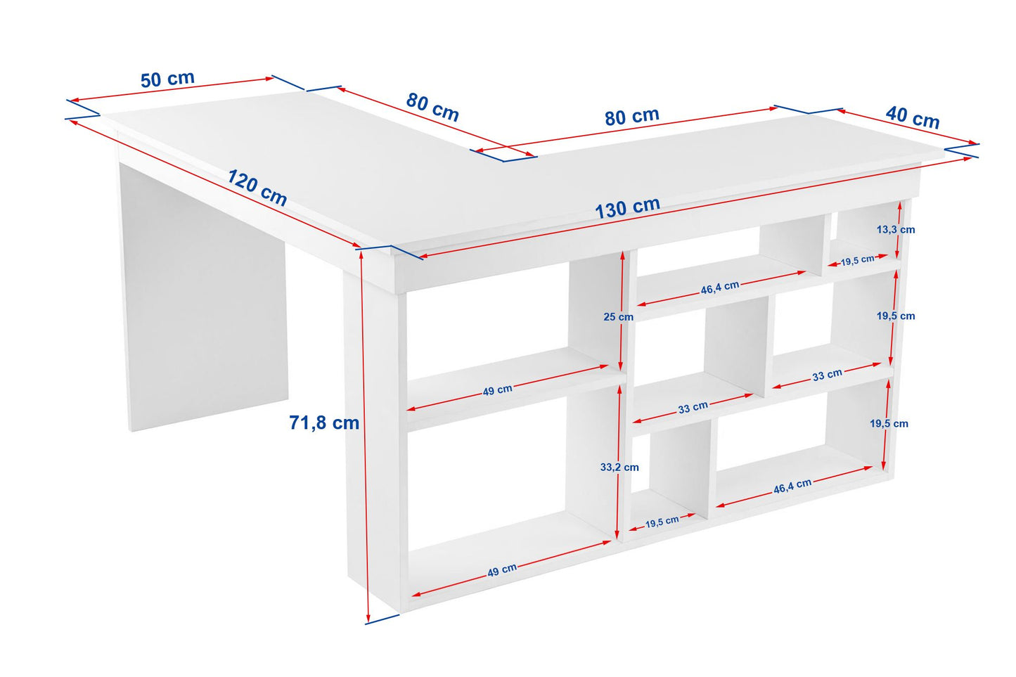 Radni stol 078, Antracit, Atlantski bor