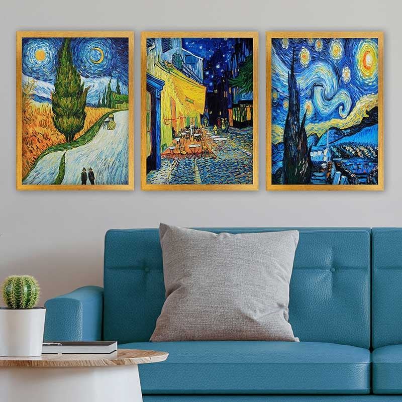 Ukrasna uokvirena slika (3 komada) ANGEL
