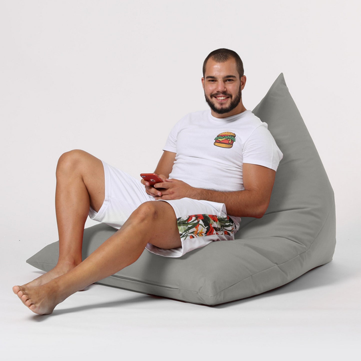 Vreća za sjedenje, Pyramid Big Bed Pouf - Fume