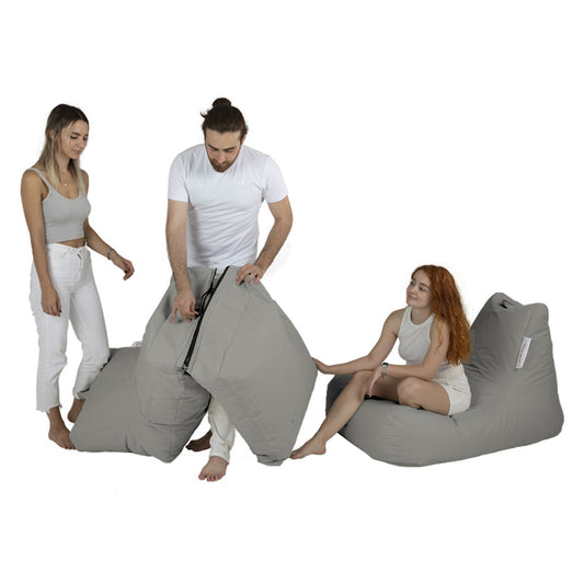 Vreća za sjedenje, Siesta Sofa Bed Pouf - Fume