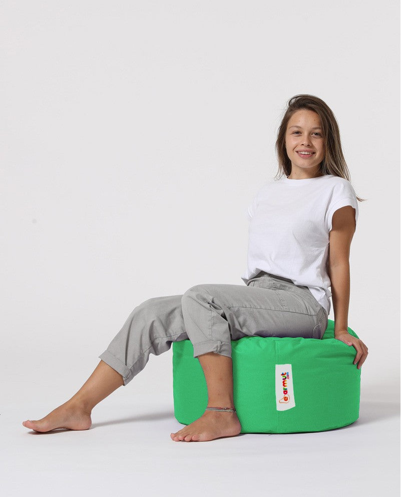 Vrtni tabure, Round Pouf - Green