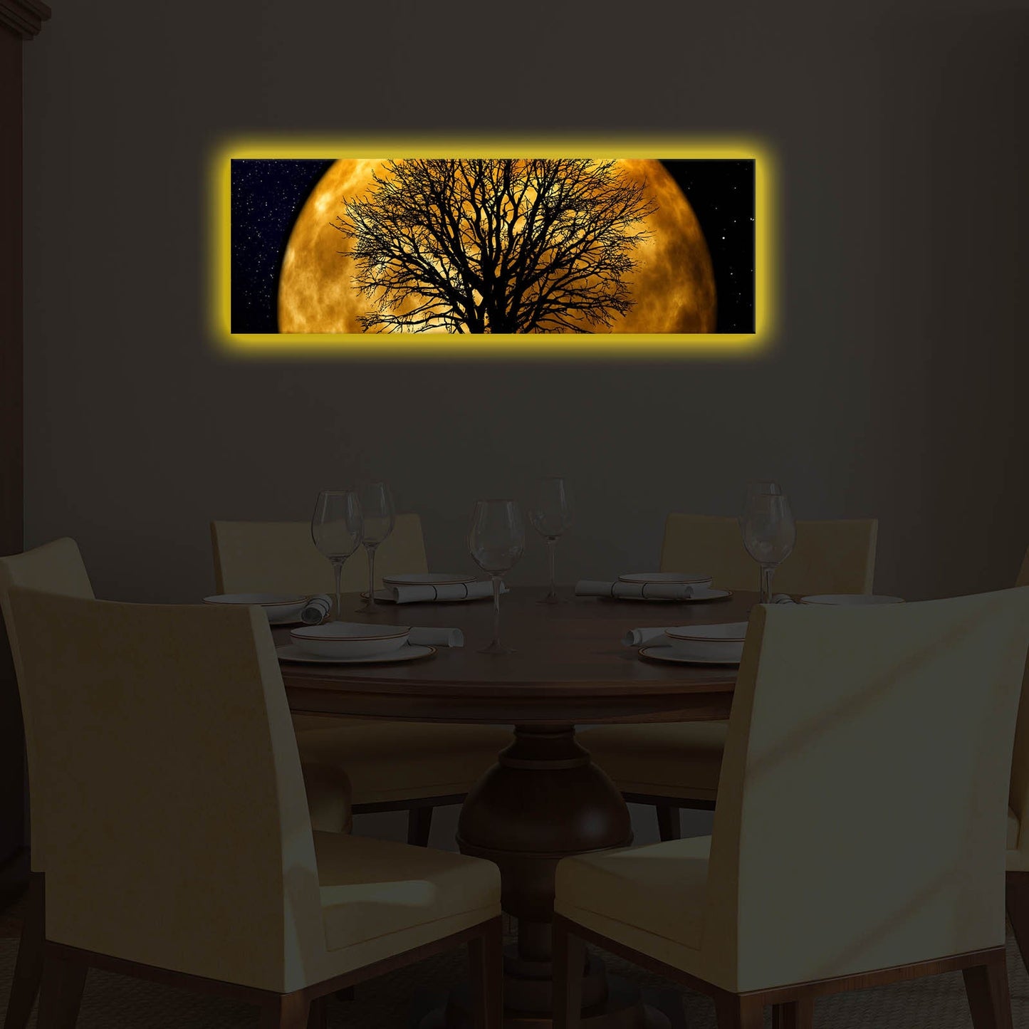 Ukrasna LED osvijetljena platno slika, 3090DACT-71