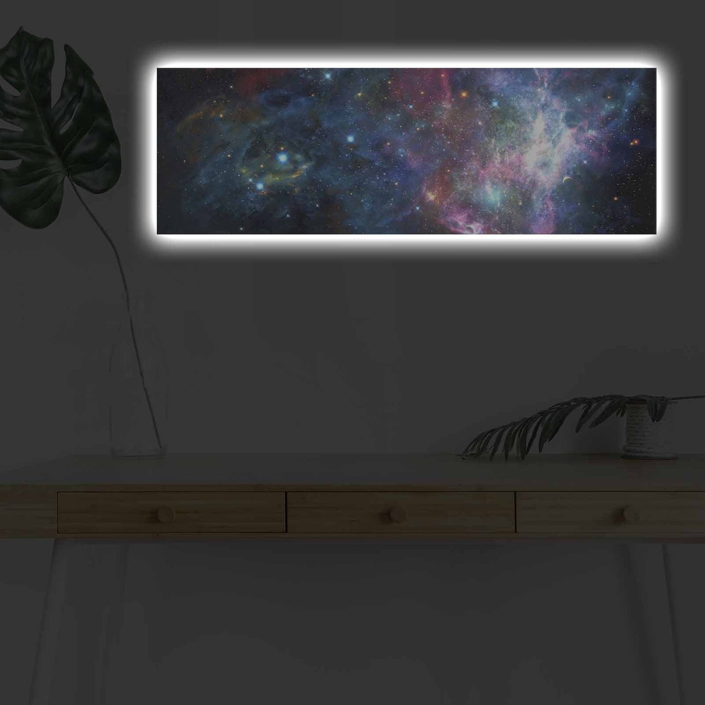 Slika dekorativna na platnu s LED rasvjetom, 3090NASA-005