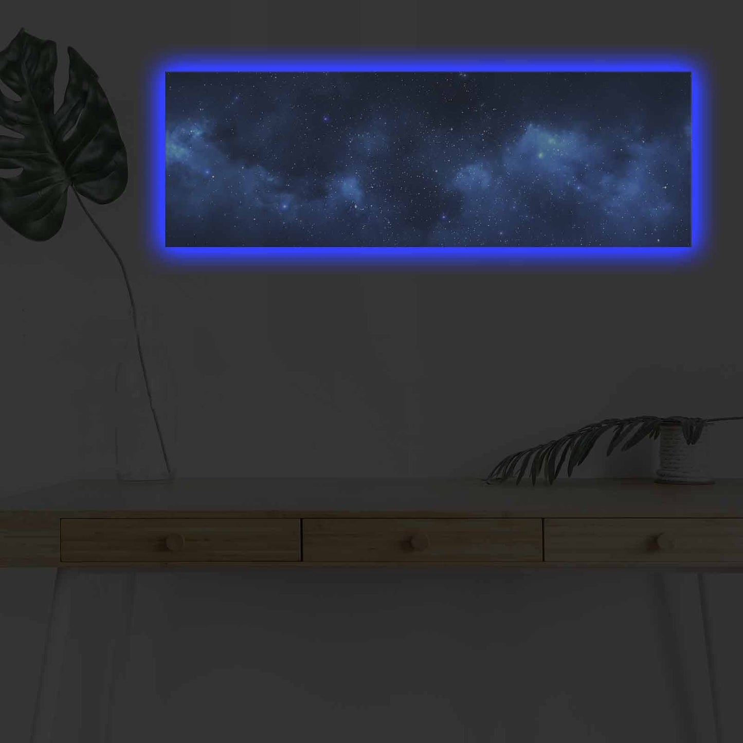 Ukrasna LED osvijetljena platno slika, 3090NASA-017