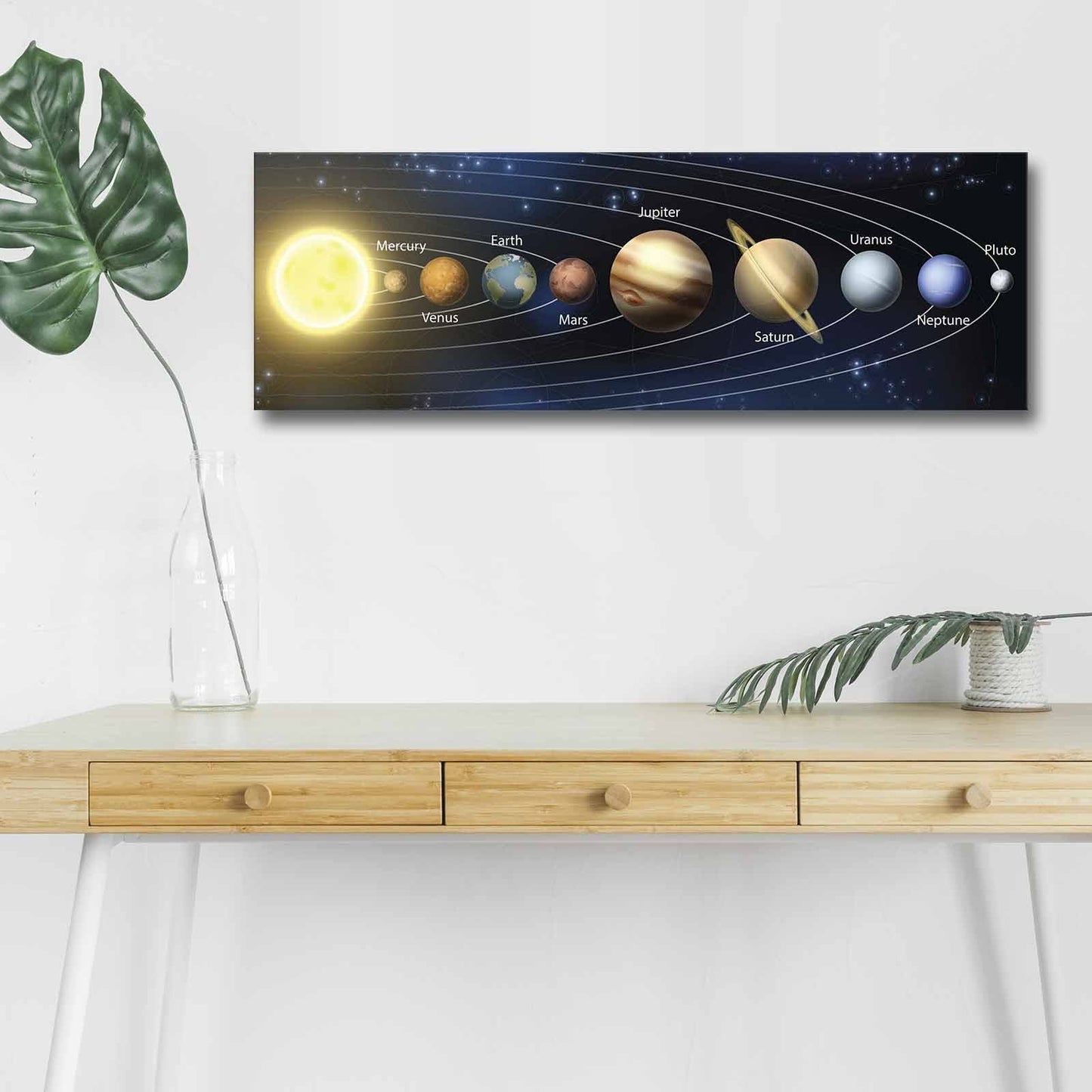 Ukrasna LED osvijetljena platno slika, 3090NASA-021