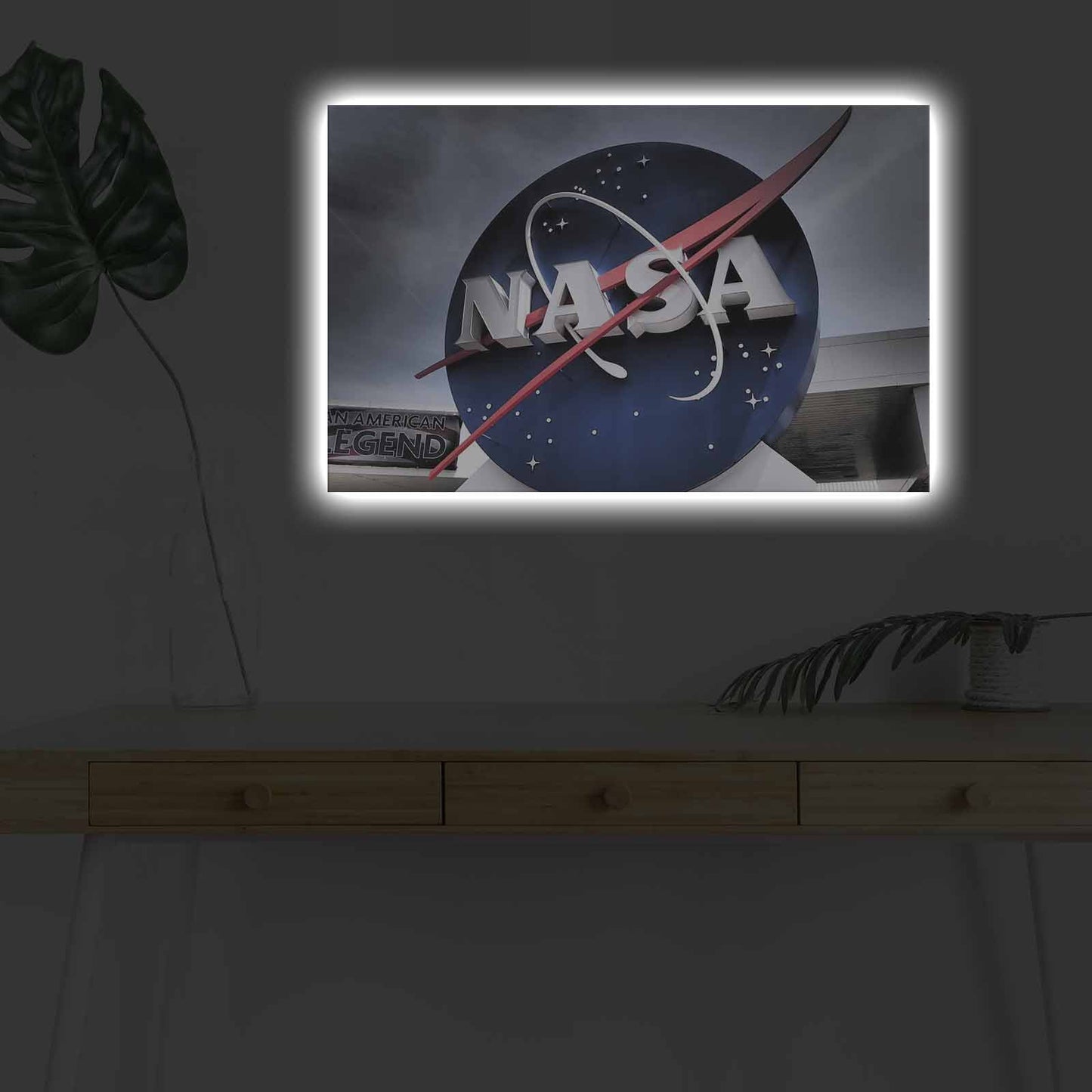 Slika dekorativna platno sa LED rasvjetom, NASA-028