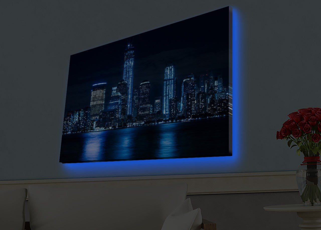 Ukrasna LED osvijetljena platno slika, 4570HDACT-095