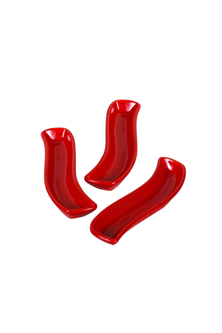 Set tanjura (3 komada), Red Ivory Olive Pot 18 Cm 3 Pieces