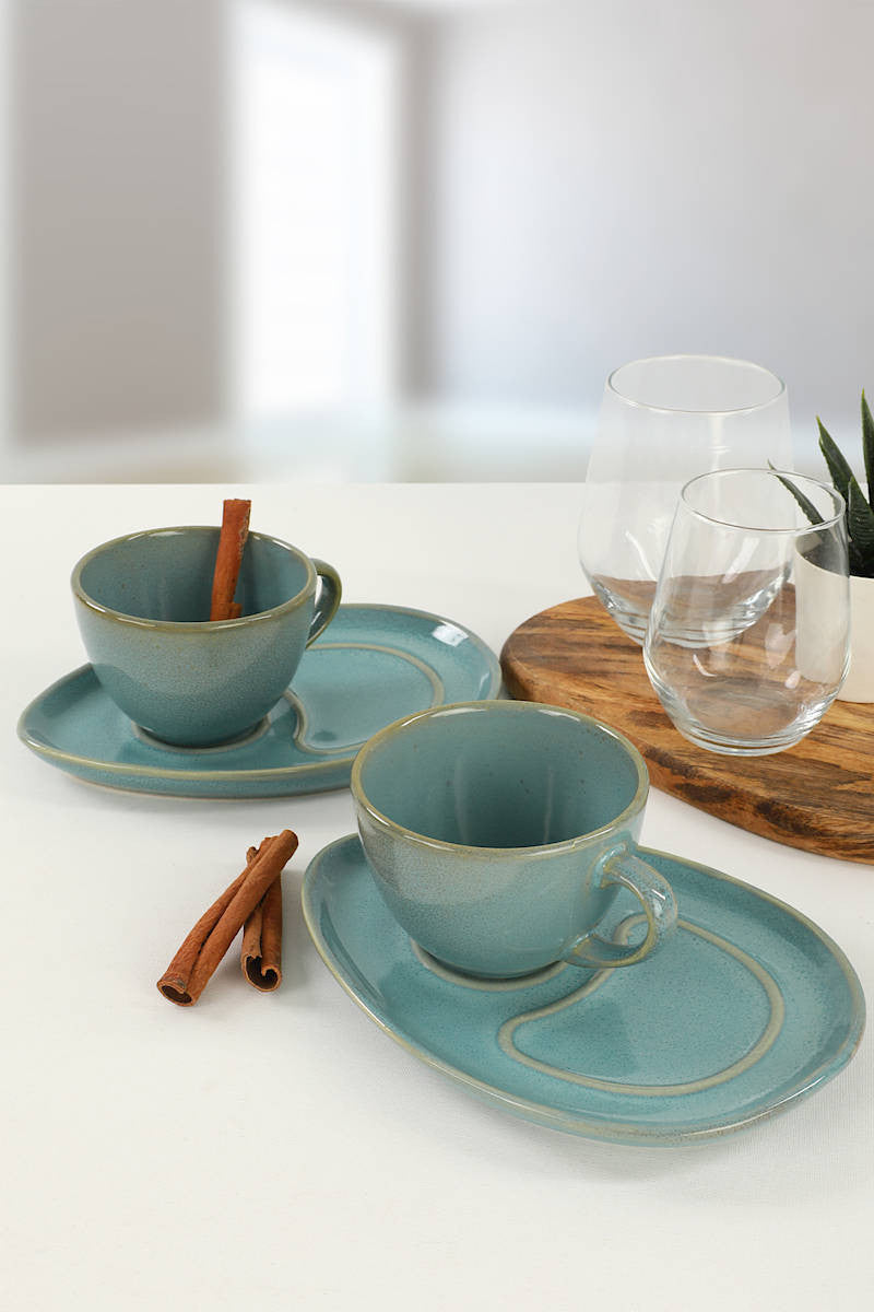 Set šalica za kavu (4 komada), Ocean Drip Coffee Presentation Set 4 Pieces for 2 People