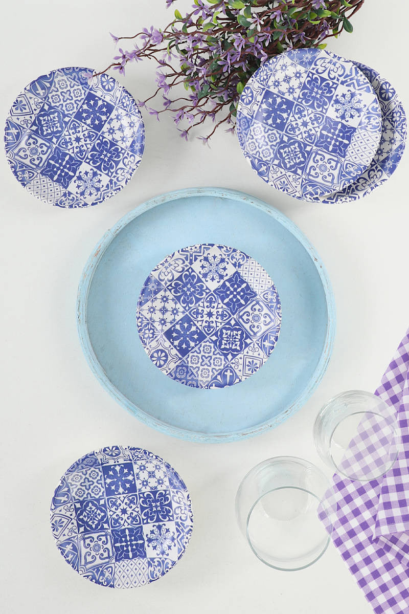 Set posudica za umake, Blue Ring Snack - Sauce Bowl 13 Cm 6 Pieces - 17926