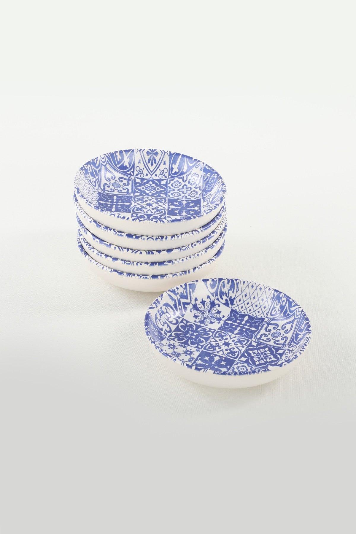 Set posudica za umake, Blue Ring Snack - Sauce Bowl 13 Cm 6 Pieces - 17926