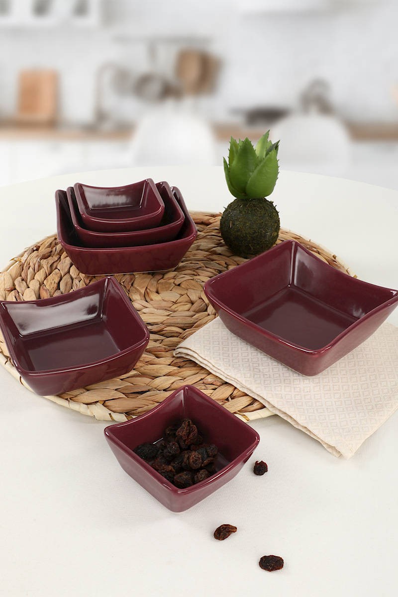 Set posudica za umake, Plum Sandal Snack - Sauce 8-10-12 Cm 6 Pieces