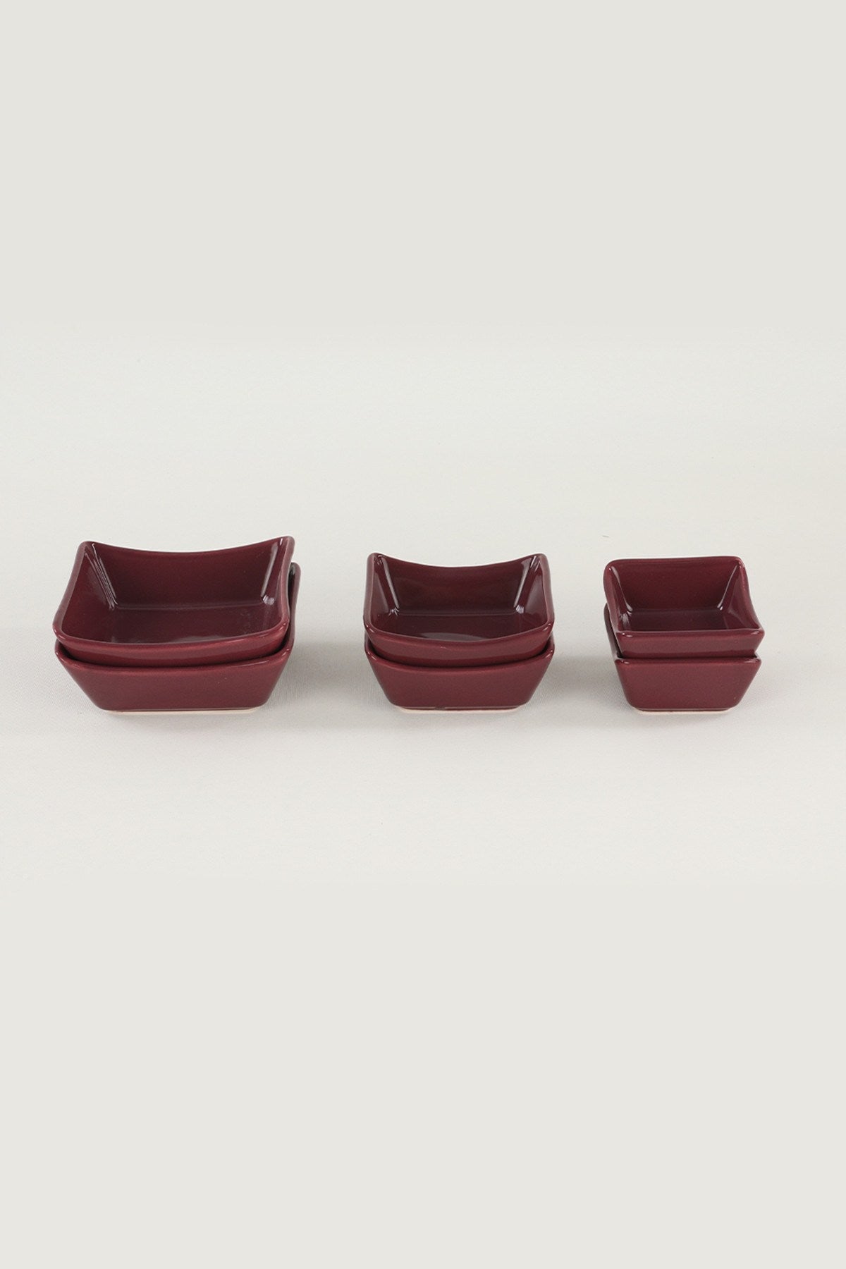 Set posudica za umake, Plum Sandal Snack - Sauce 8-10-12 Cm 6 Pieces