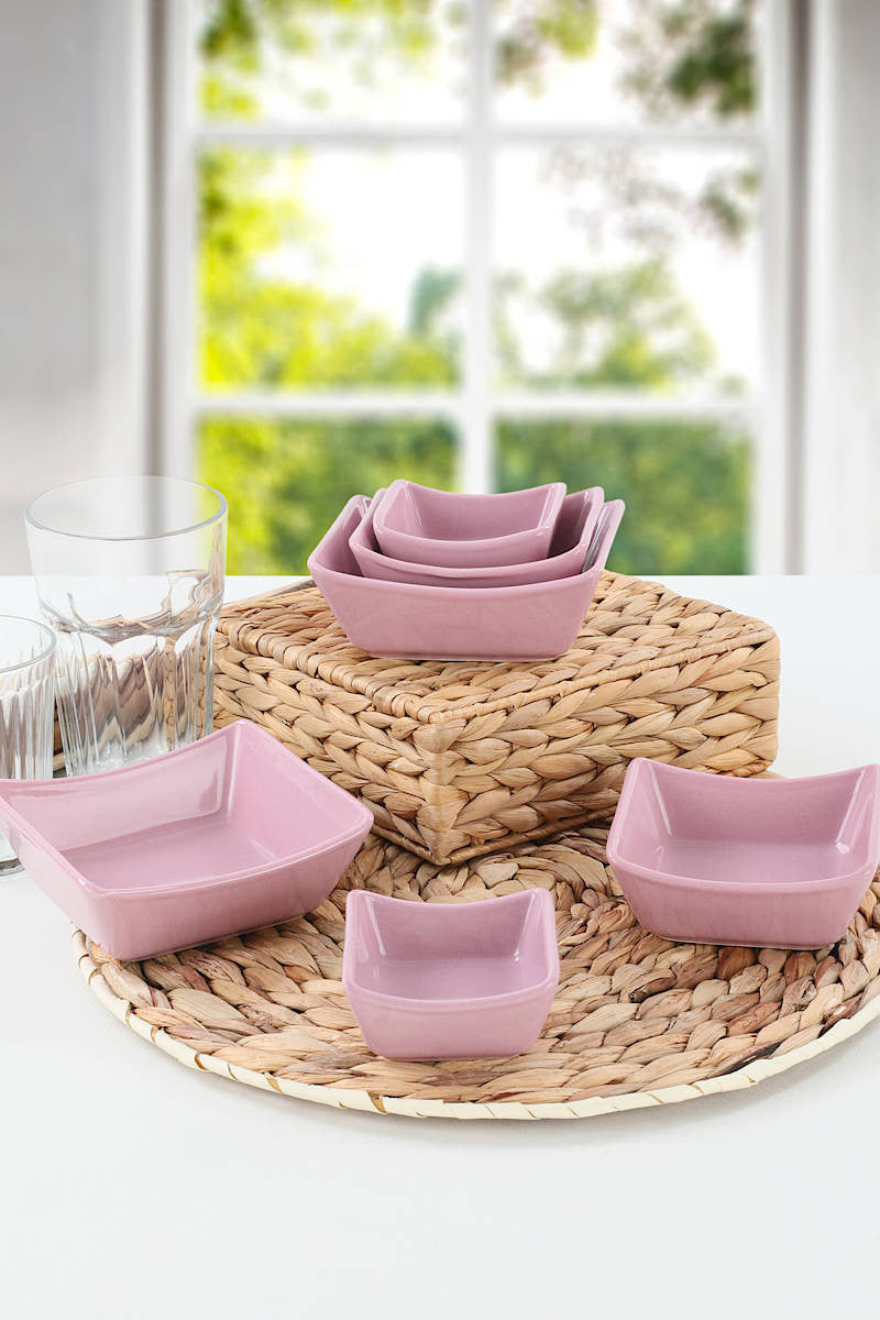 Set posudica za umake, Violet Sandal Snack - Sauce Bowl 8-10-12 Cm 6 Pieces