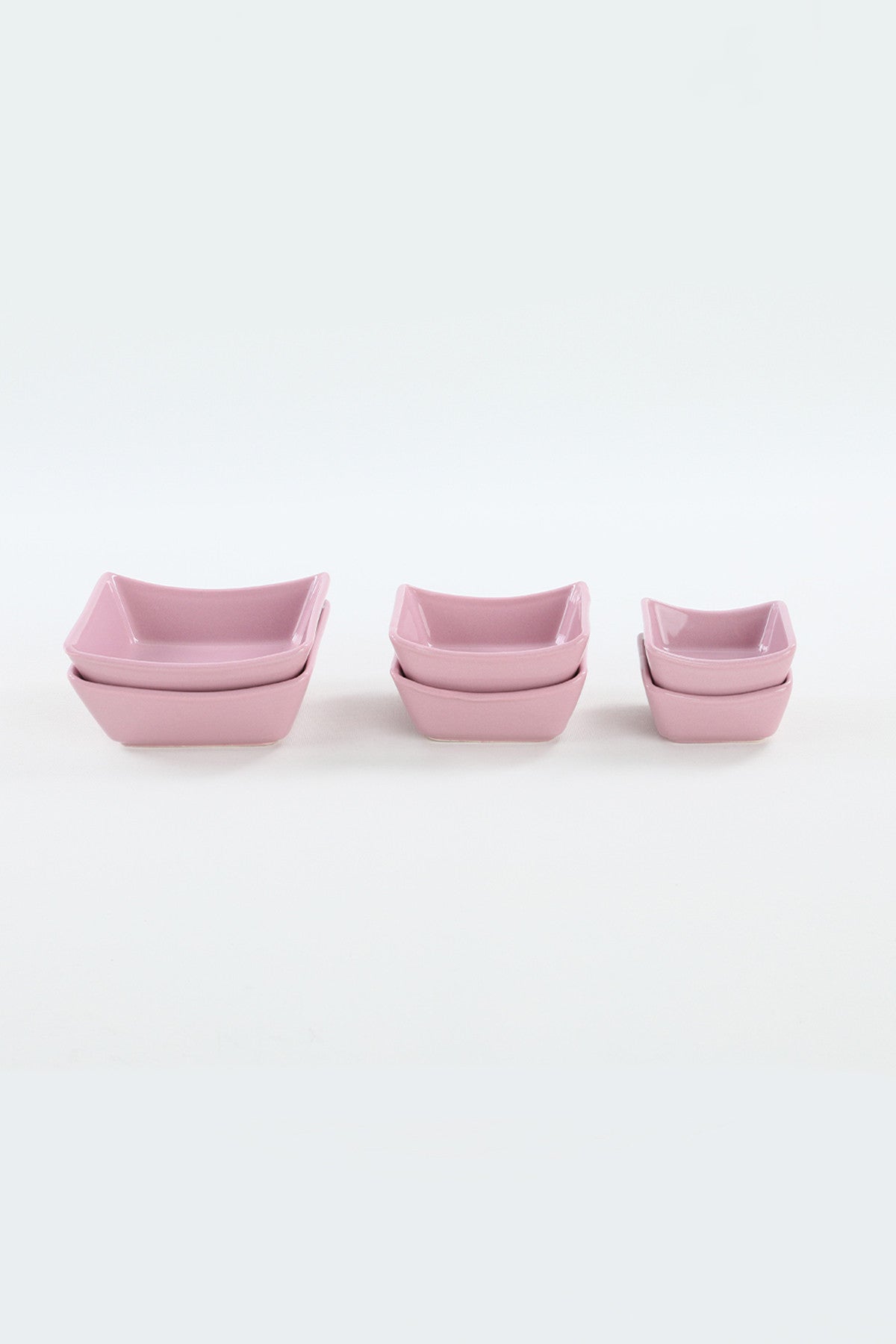 Set posudica za umake, Violet Sandal Snack - Sauce Bowl 8-10-12 Cm 6 Pieces