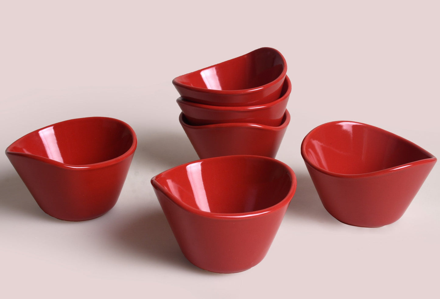 Set zdjelica (6 komada), Tigela Red Snack Bowl 11 Cm 6 Pieces