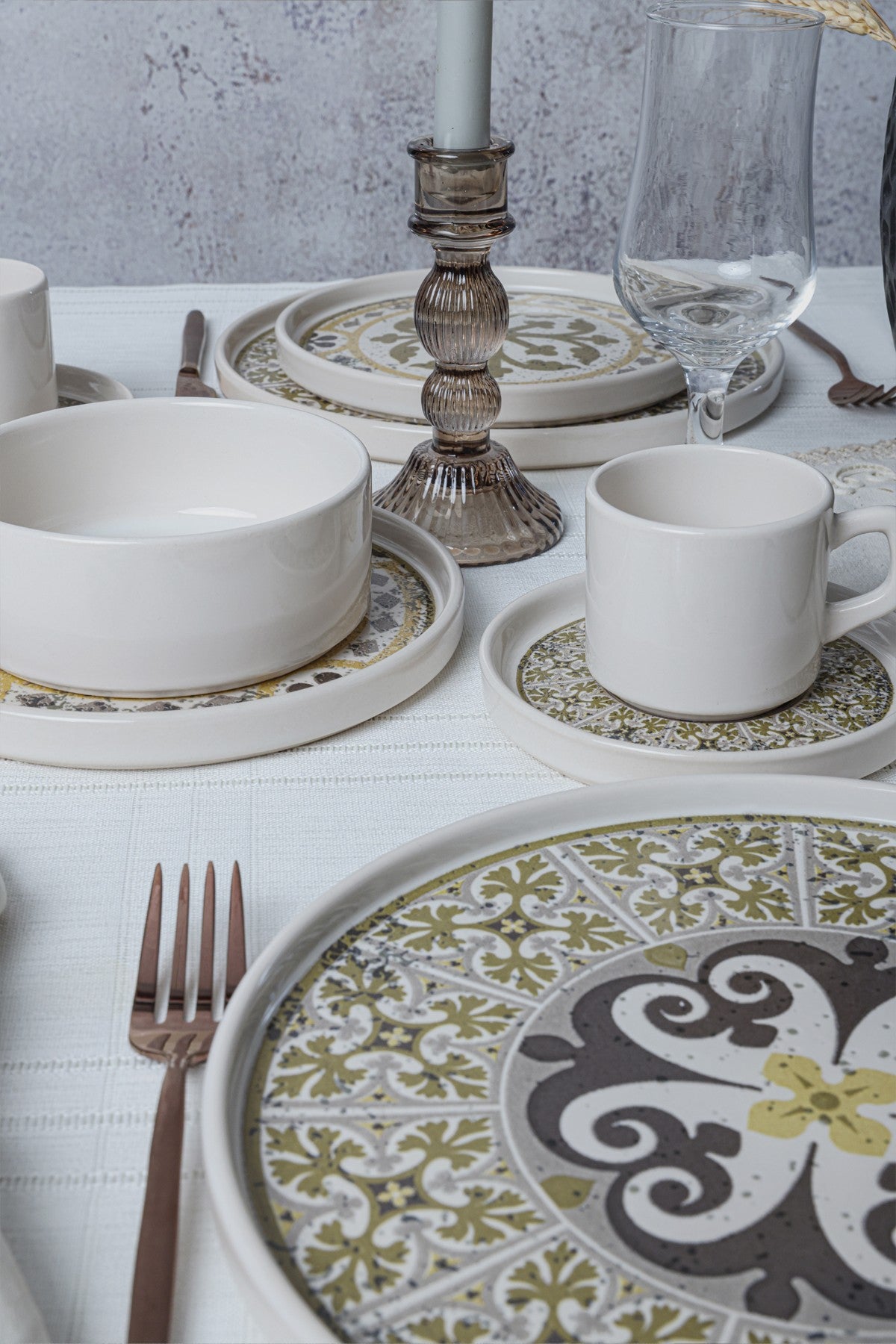 Set za večeru (20 komada) 286, Višebojni