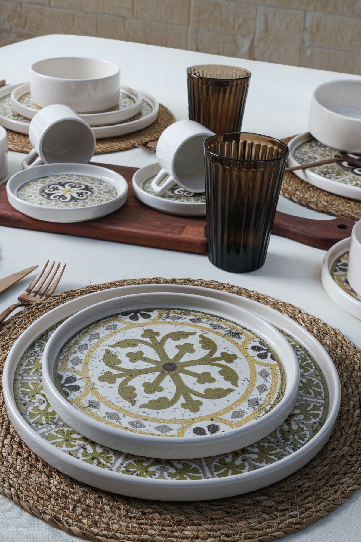 Set za večeru (20 komada) 286, Višebojni