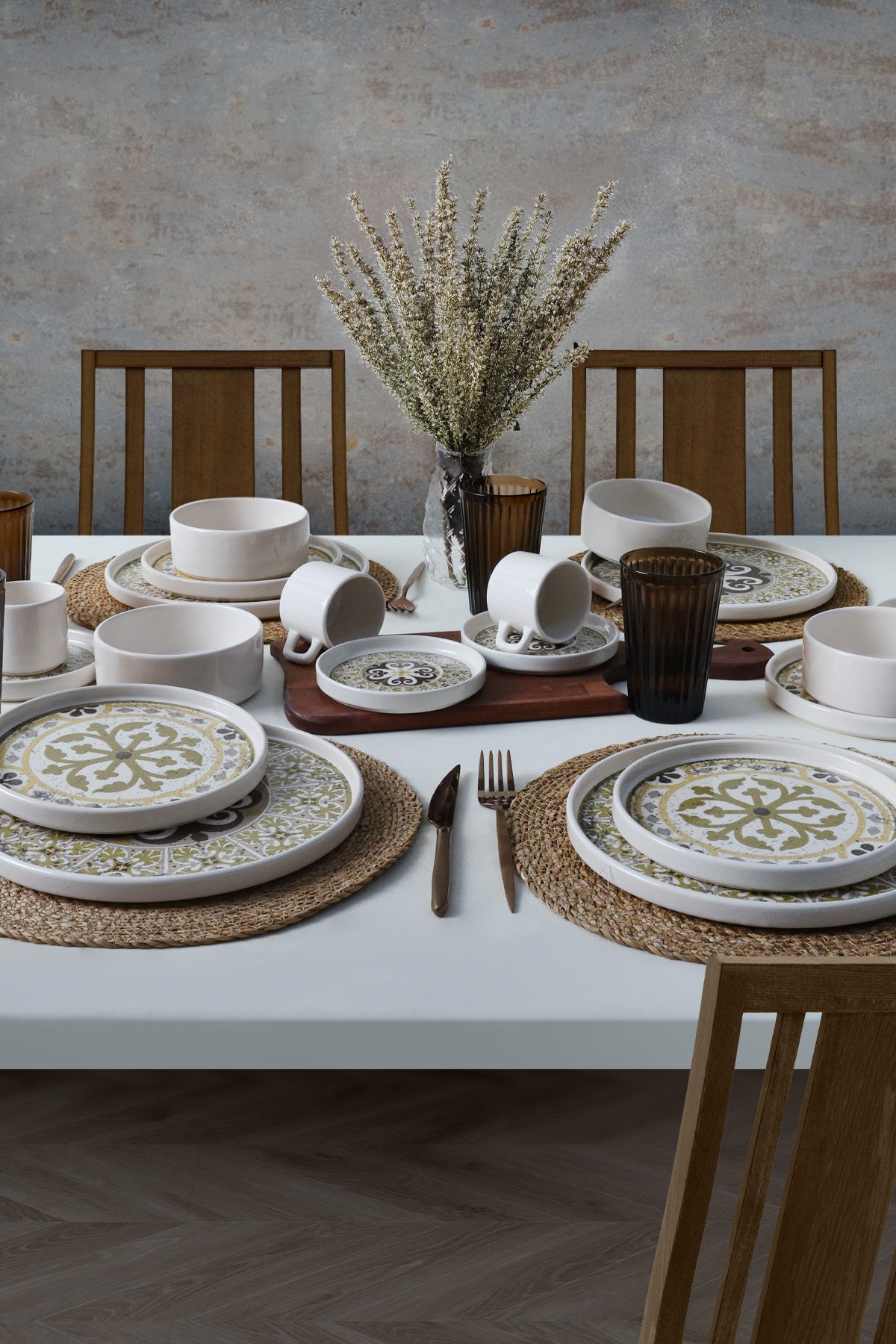Set za večeru (20 komada) 286, Višebojni