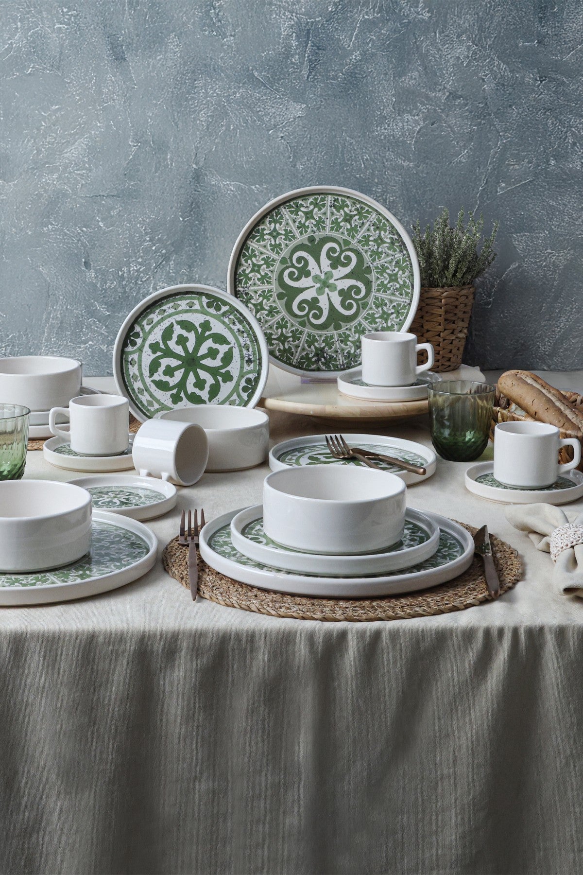 Set za večeru (20 komada) 293, Višebojni