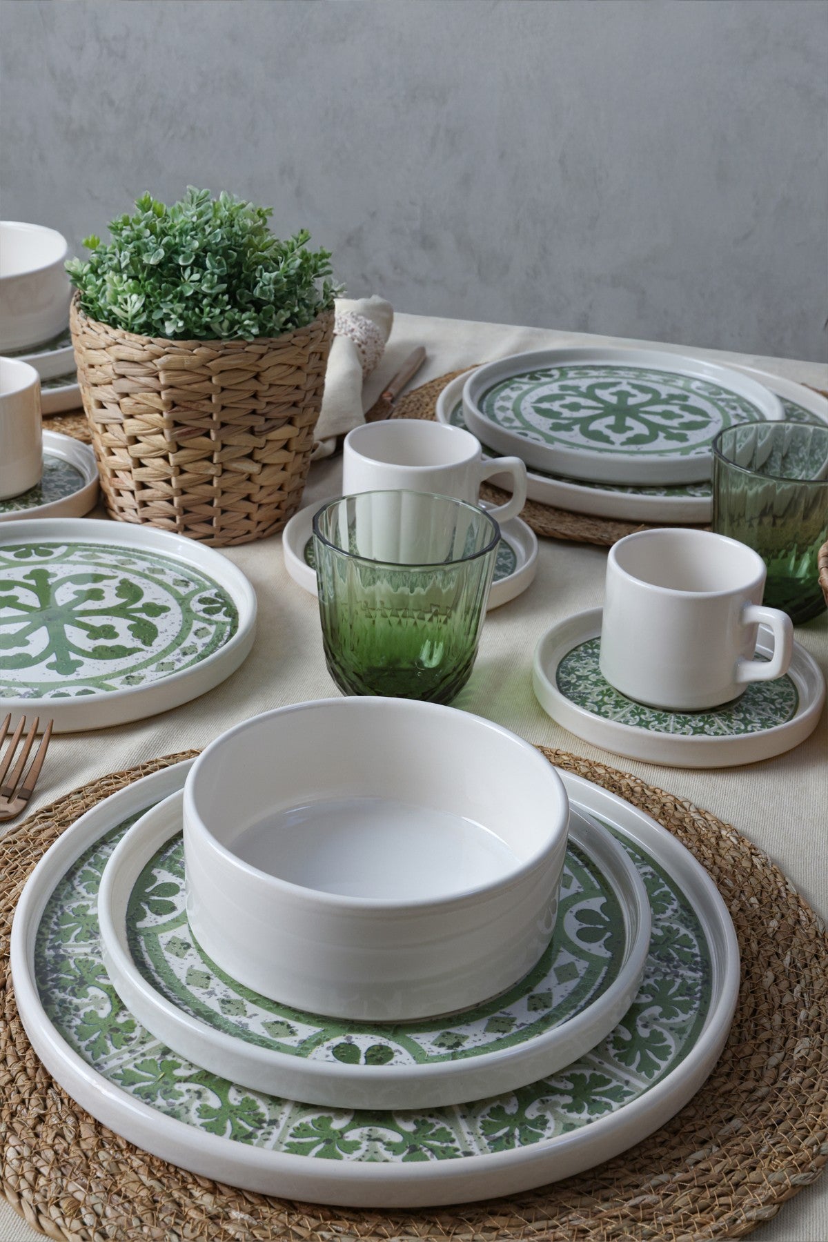 Set za večeru (20 komada) 293, Višebojni