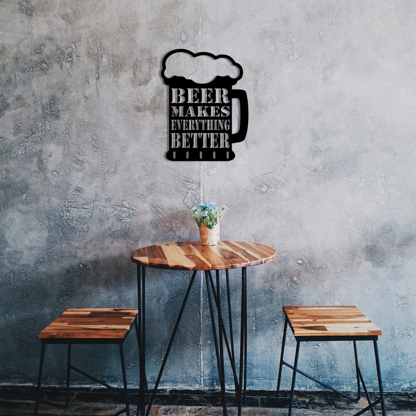 Metalna zidna dekoracija Beer Metal Decor