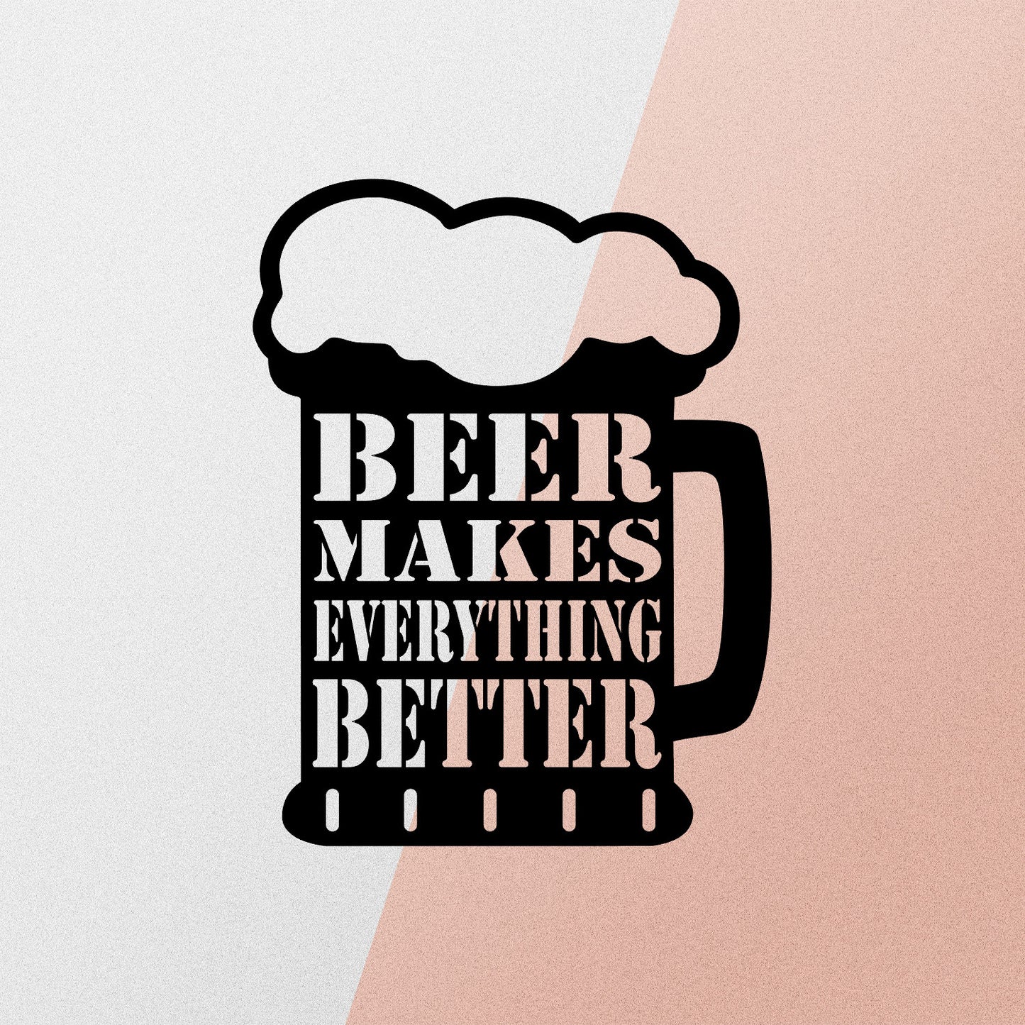 Metalna zidna dekoracija Beer Metal Decor